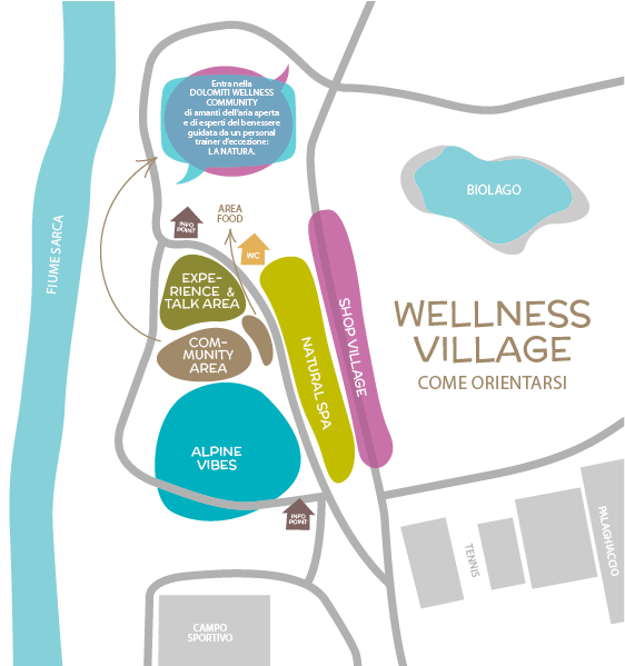Mappa Dolomiti Welness Festival 2025